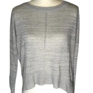 Jon and Jenn gray lightweight pullover sweater